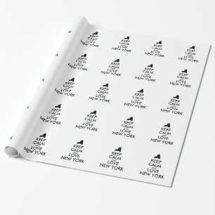 Anpassade BEHÅLLA LUGN och KÄRLEK NY YORK Presentpapper