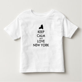 Anpassade BEHÅLLA LUGN och KÄRLEK NY YORK T Shirt