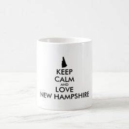Anpassade BEHÅLLA LUGN och KÄRLEK NYA HAMPSHIRE Kaffemugg