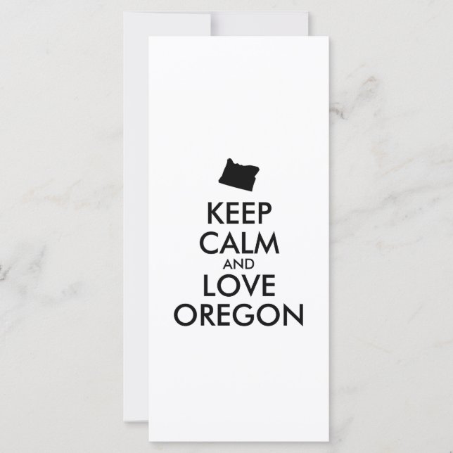 Anpassade BEHÅLLA LUGN och KÄRLEK OREGON (Framsida)