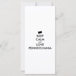 Anpassade BEHÅLLA LUGN och KÄRLEK PENNSYLVANIA