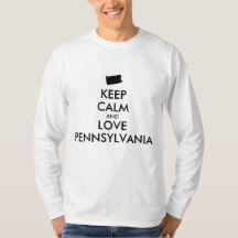 Anpassade BEHÅLLA LUGN och KÄRLEK PENNSYLVANIA