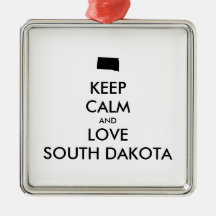 Anpassade BEHÅLLA LUGN och KÄRLEK SOUTH DAKOTA