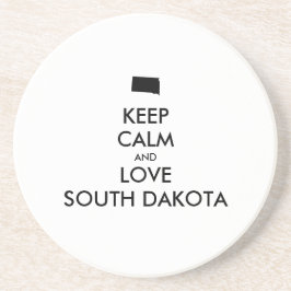 Anpassade BEHÅLLA LUGN och KÄRLEK SOUTH DAKOTA Underlägg