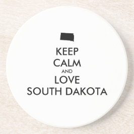 Anpassade BEHÅLLA LUGN och KÄRLEK SOUTH DAKOTA Underlägg