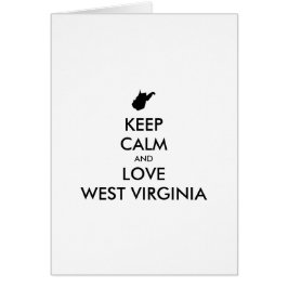 Anpassade BEHÅLLA LUGN och KÄRLEK SYDKOLINA Hälsningskort