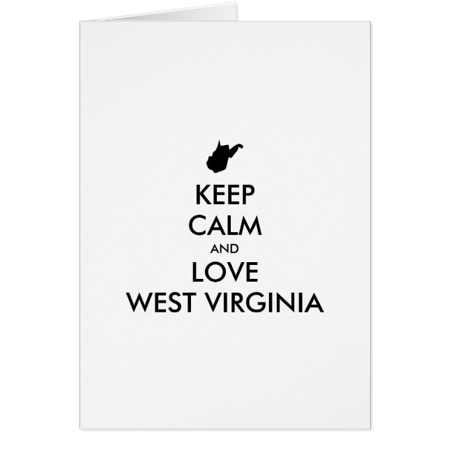 Anpassade BEHÅLLA LUGN och KÄRLEK SYDKOLINA Hälsningskort (Framsidan)