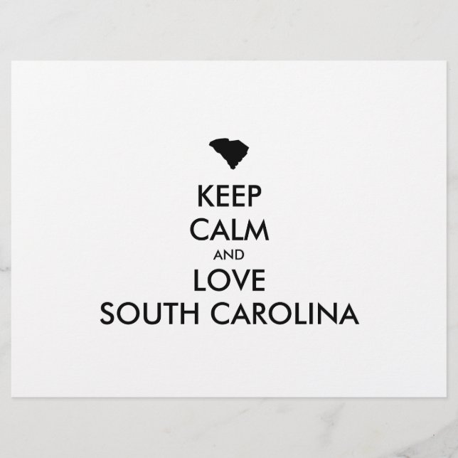 Anpassade BEHÅLLA LUGN och KÄRLEK SYDKOLINA Reklamblad (Framsidan)