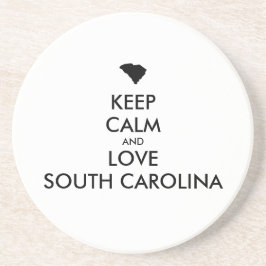 Anpassade BEHÅLLA LUGN och KÄRLEK SYDKOLINA Underlägg Sandsten