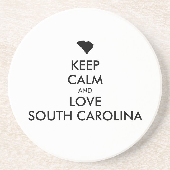 Anpassade BEHÅLLA LUGN och KÄRLEK SYDKOLINA Underlägg Sandsten (Framsidan)