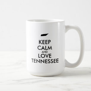Anpassade BEHÅLLA LUGN och KÄRLEK TENNESSEE Kaffemugg