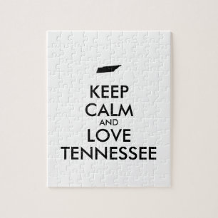 Anpassade BEHÅLLA LUGN och KÄRLEK TENNESSEE Pussel