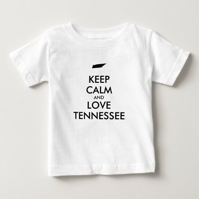 Anpassade BEHÅLLA LUGN och KÄRLEK TENNESSEE T Shirt (Framsida)
