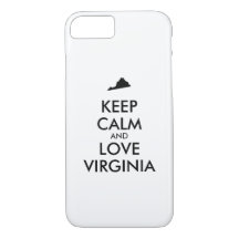 Anpassade BEHÅLLA LUGN och KÄRLEK VIRGINIA