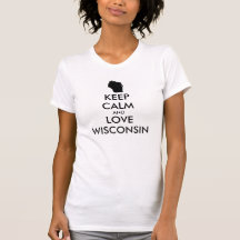 Anpassade BEHÅLLA LUGN och KÄRLEK WISCONSIN