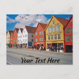 Anpassade Bergen, Norge Vykort
