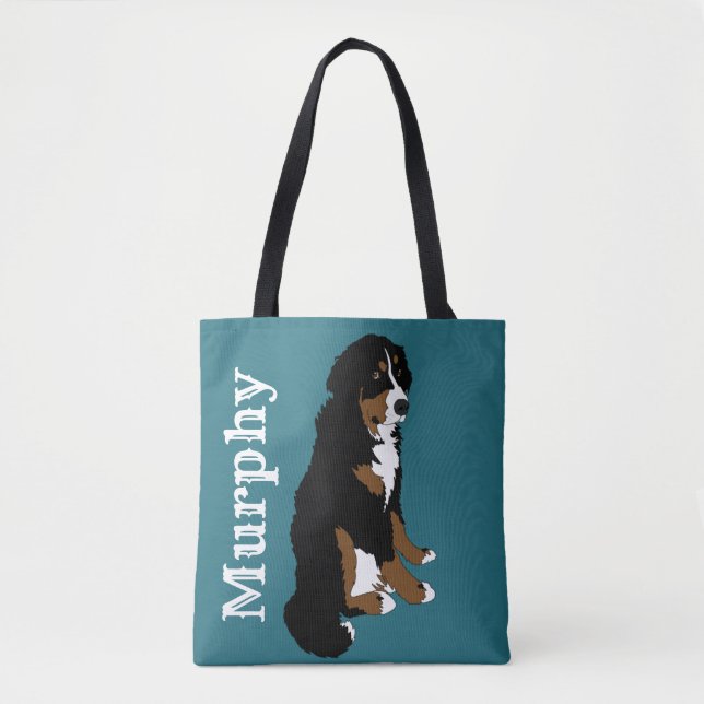Anpassade Bernese Mountain Hund  Tygkasse (Framsida)