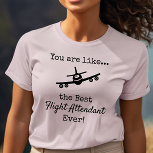 Anpassade Best Flight Attendant T Shirt