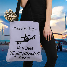 Anpassade Best Flight Attendant Tote, Bag Tygkasse