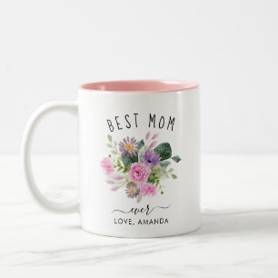 ANPASSADE Best Morsa Alltid-Trendig Burgundy Boho  Två-Tonad Mugg
