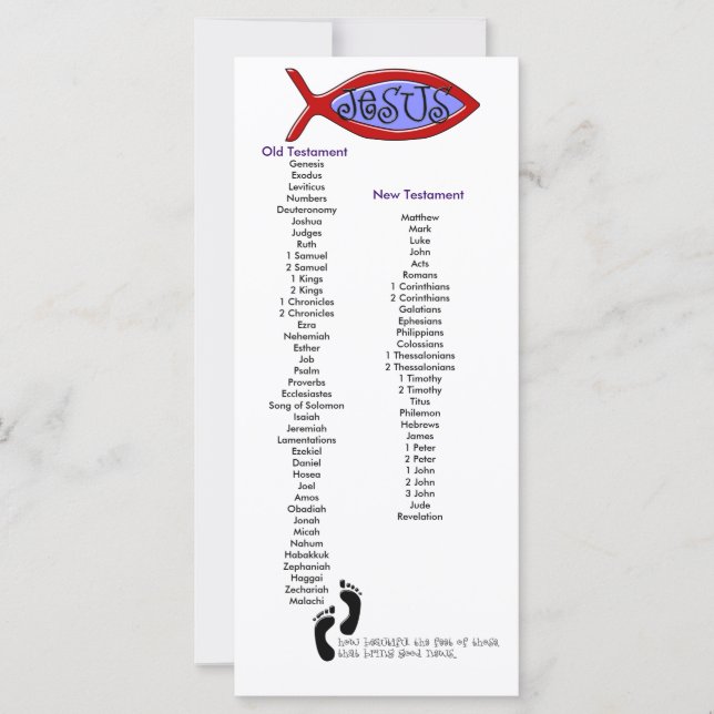 Anpassade Bible Bookmark (Framsida)