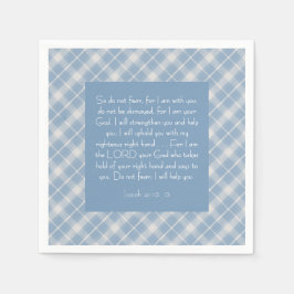 Anpassade Bible Verse Isaiah 41:10, 13 Pappersservett