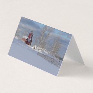 Anpassade Big Red-julkort Kort