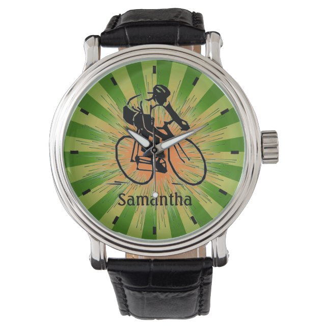 Anpassade Biking Design Watch Armbandsur (Framsida)