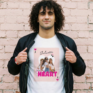 Anpassade Bilder på Fästmö med Namn Alla Hjärtans T Shirt