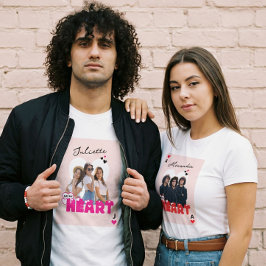 Anpassade Bilder på Fästmö med Namn Alla Hjärtans T Shirt