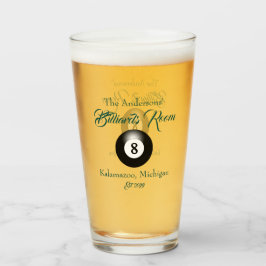 Anpassade Billiards Bassäng Bord Bollar Pub Beer Glaskopp