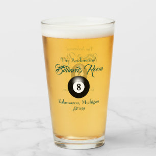 Anpassade Billiards Bassäng Bord Bollar Pub Beer Glaskopp