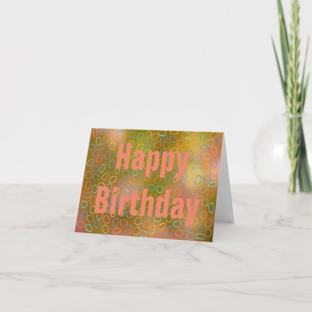 Anpassade Birthday Kort (Framsida)