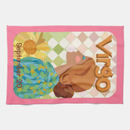 Anpassade Birthday Våg Zodiac Tea Towel Kökshandduk