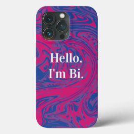 Anpassade Bisexual Pride Flagga Markerad Abstrakt