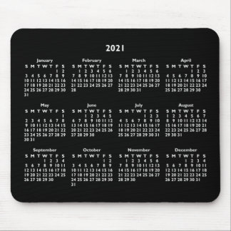 Anpassade Black and White 2021 Calendar Musmatta