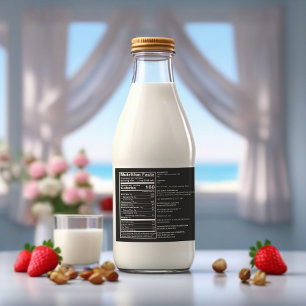 Anpassade Black FDA-kompatibel livsmedelsmärkning Spritflaskor Etikett
