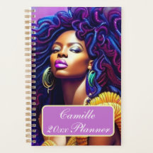 Anpassade Black Girl Planner