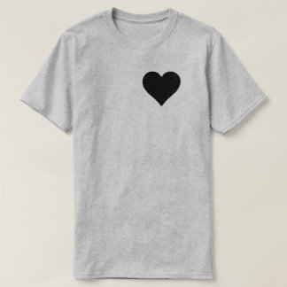 ANPASSADE BLACK HEART T SHIRT