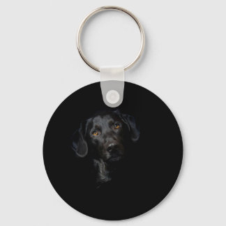 Anpassade Black Labrador Retriever Nyckelring