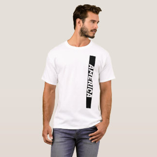 Anpassade Black Lodrät Banner T-Shirt