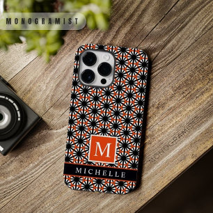 Anpassade Black Red White Geometric