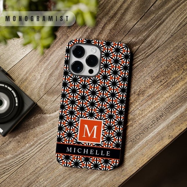 Anpassade Black Red White Geometric (Customizable Black Red White Geometric Case-Mate iPhone Case)