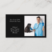 Anpassade Black Veterinarian