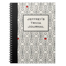 Anpassade Black & White Geometric Trivia
