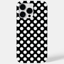 Anpassade Black White Polka dots