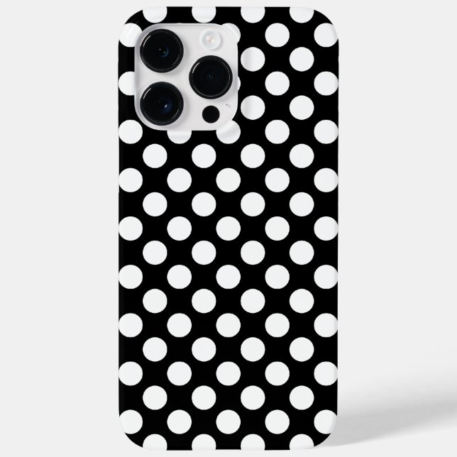 Anpassade Black White Polka dots (Baksida)