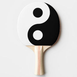 Anpassade Black Yin Yang Symbol Pingisracket