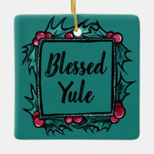 Anpassade blended Yule Julgransprydnad Keramik