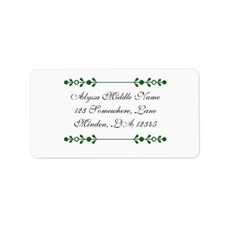 Anpassade Blommiga Returadressetiketter | Personli Adressetikett